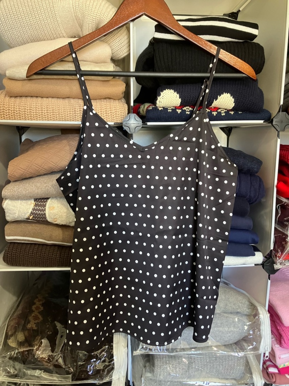NWT Satin Polka Dot Cami